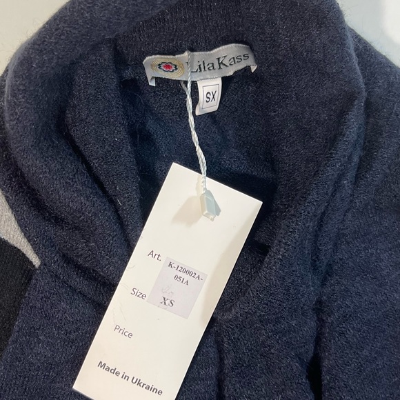 Lila Kass Twist Front Color-block Sweater Dress size XS - Picture 8 of 14